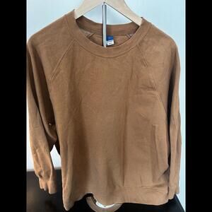 Old Navy Oversized Vintage Tunic Sweatshirt  Brown Womens L